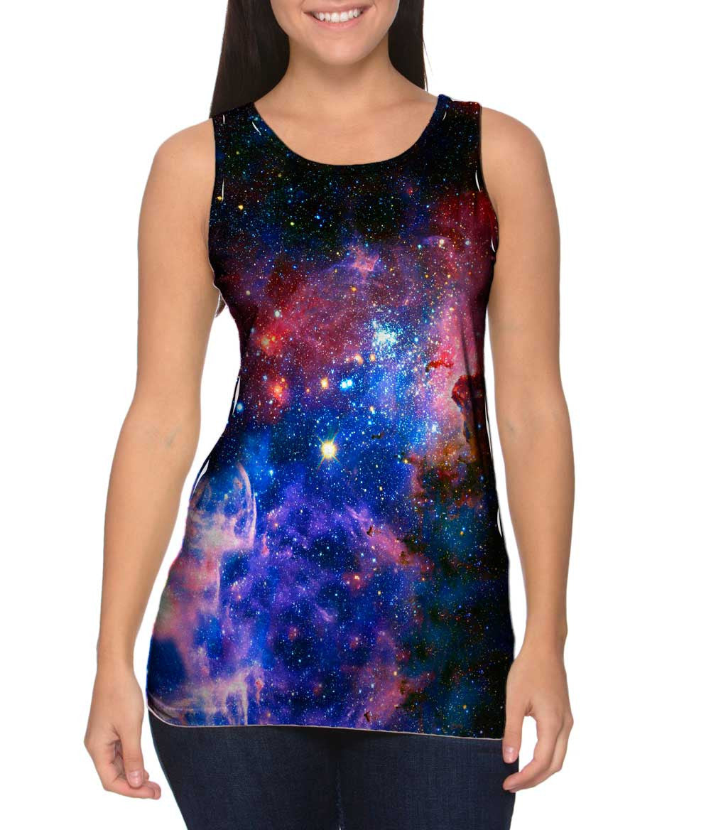 Carina Nebula Space Galaxy Womens Tank Top | Yizzam