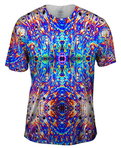 Psychedelic Neon Soap Party Violet Mens Hoodie Sweater | Yizzam