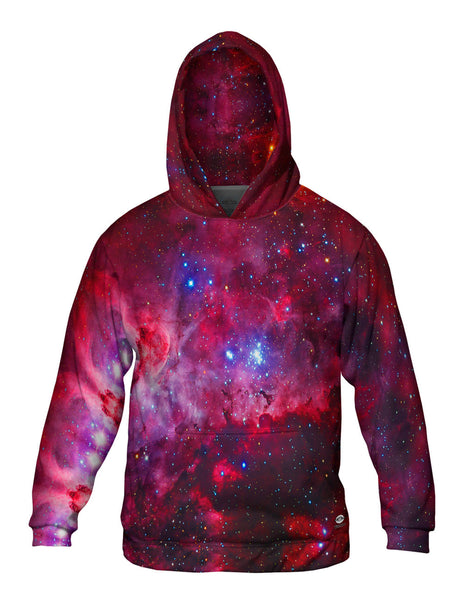 Great Carina Nebula Pink Space Galaxy Mens Hoodie Sweater | Yizzam
