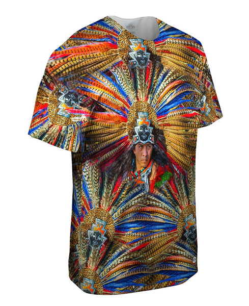 Aztec Tribal Warrior Mens T-Shirt | Yizzam