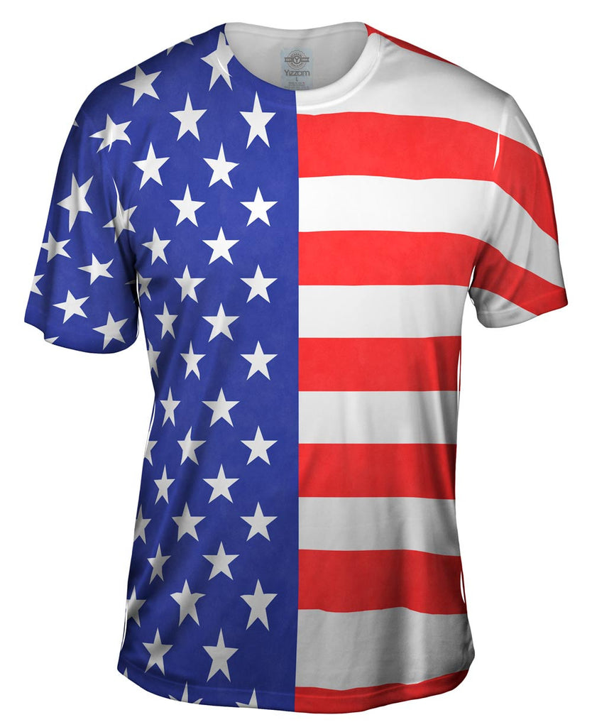 American Flag Mens T-Shirt | Yizzam