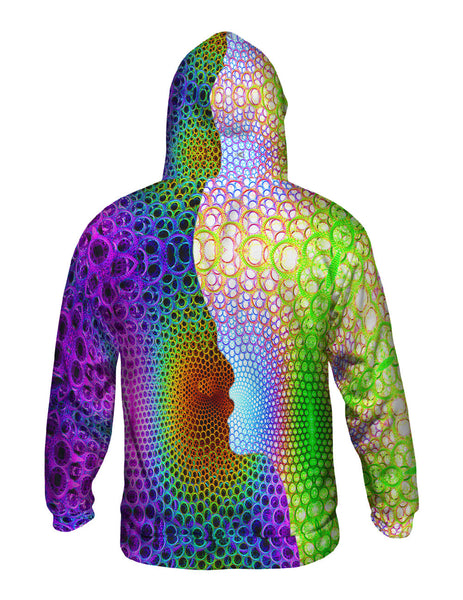 Psychedelic Kiss Mens Hoodie Sweater | Yizzam