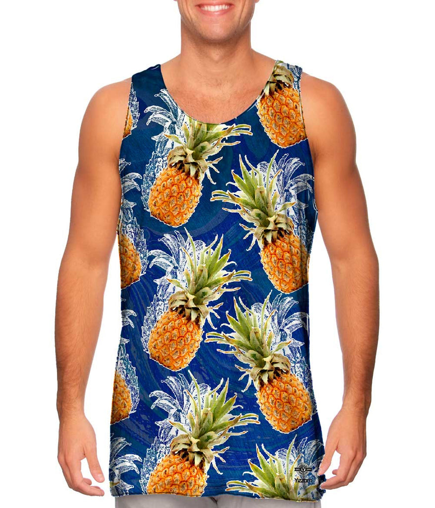 Summer Pineapple Mens Tank Top | Yizzam