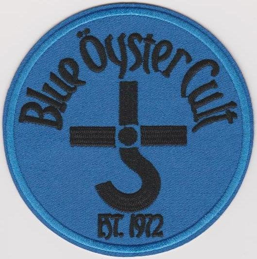 Blue Oyster Cult Iron-On Patch Round Letters Logo – Rock Band Patches