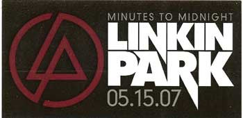 Linkin Park Vinyl Sticker Midnight Logo Rock Band Patches