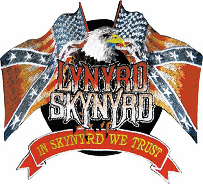 Lynyrd Skynyrd Iron On Patch Eagle Flags Logo Rock Band Patches