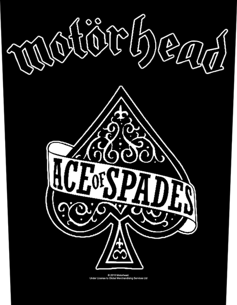 Motorhead Sew On Canvas Back Patch Ace Of Spades Logo – Rock Band Patches