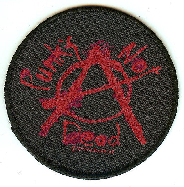 Punk's Not Dead Sew On Patch Round Logo