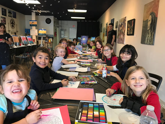 Wed, Jan 24th, 4-6p Kids Paint: Acrylic Pour” Public Painting Class – Art  Cellar Houston