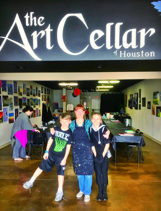 Wed, Feb 1, 4-6P Kids Paint Puppy Love Public Houston Painting Class –  Art Cellar Houston
