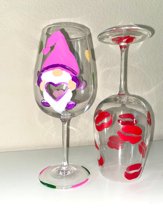 DIY Wine Glass Painting, Online class & kit