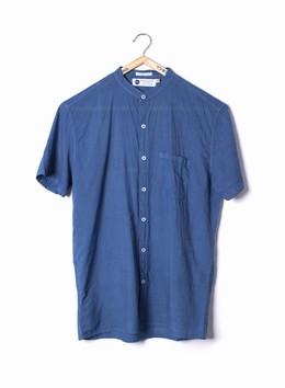 IOAN Mao Madras Shirt - Short Sleeve | Organic Cotton Banded Collar ...
