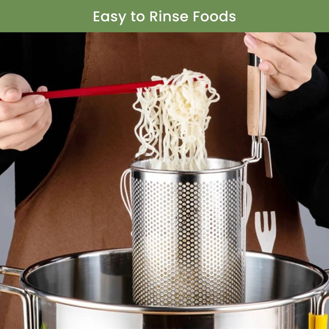 Fryer basket for pasta