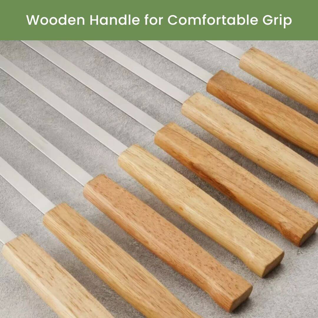 Kebab Skewers Comfort Grip Handle