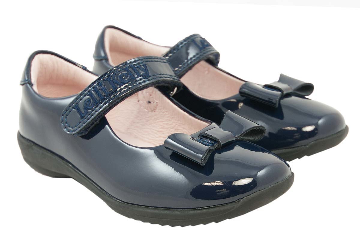 navy blue lelli kelly school shoes