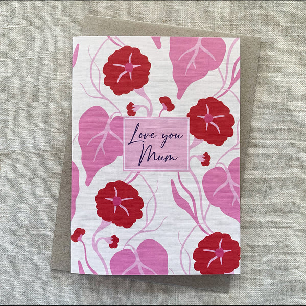 A6 Mothers Day Card Pink Paddock Store