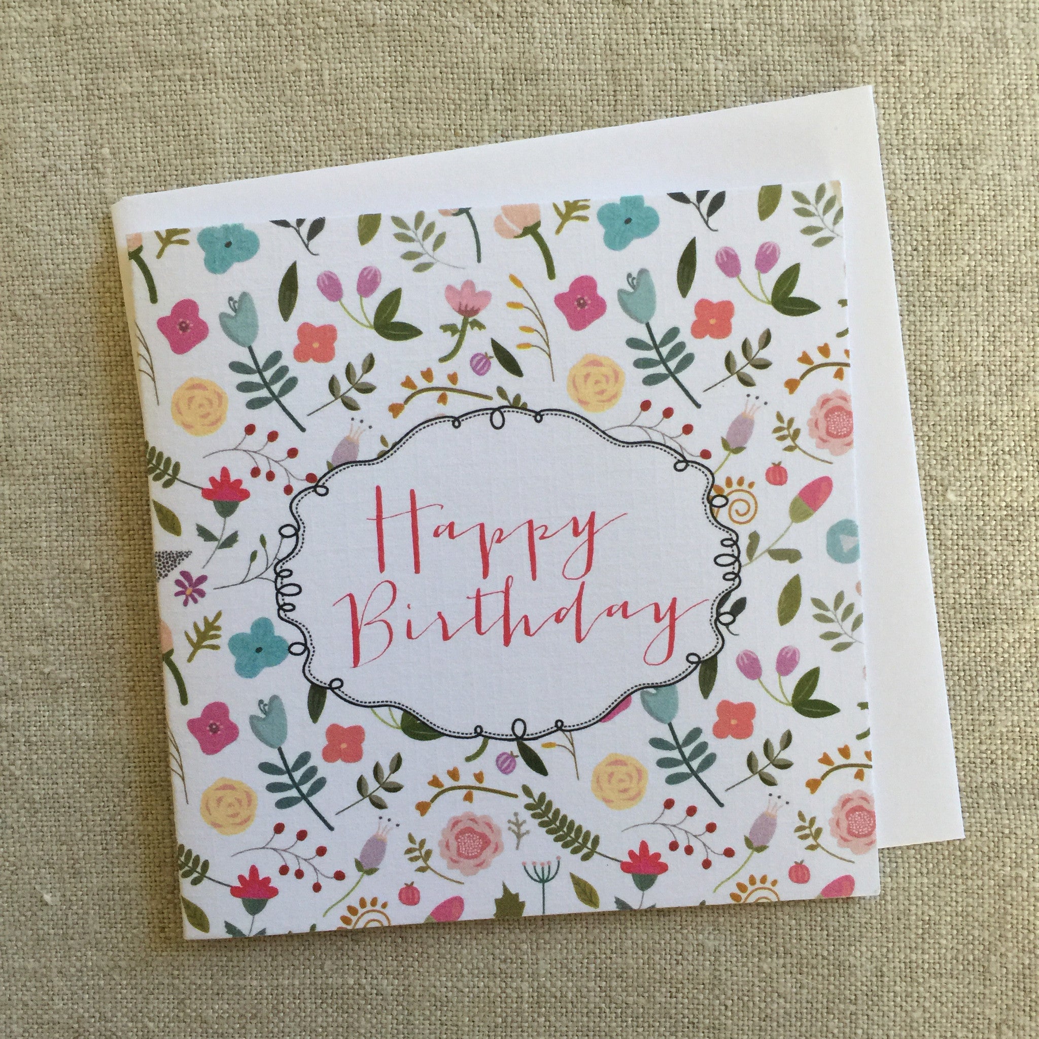 Petit Miss Tilly's Garden Birthday Card - Pink Paddock Store