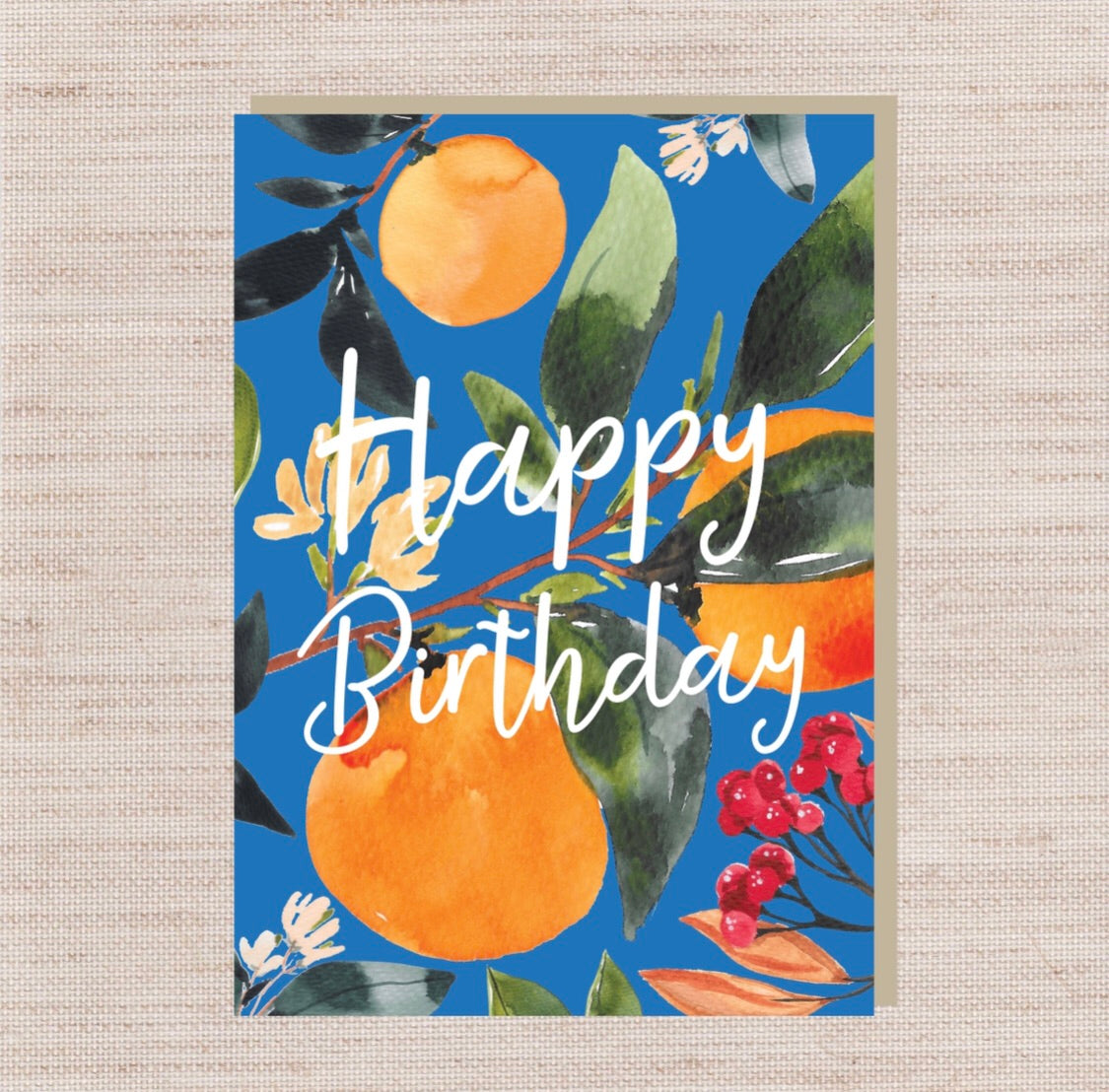 Birthday Oranges Card - Pink Paddock Store