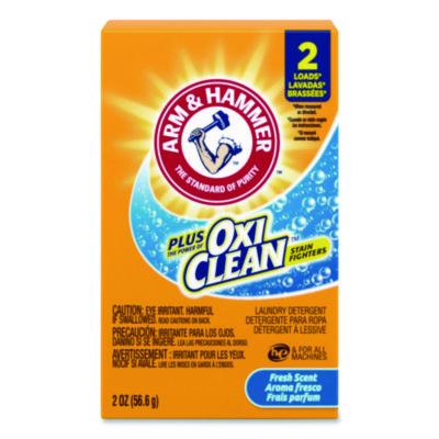 Arm & Hammer™ Plus the Power of OxiClean™ Powder Detergent, 2 oz Box, 156/Carton
