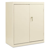 Alera® Economy Assembled Storage Cabinet, 36w x 18d x 42h, Putty Storage Cabinets & Lockers-Office & All-Purpose Storage Cabinets - Office Ready