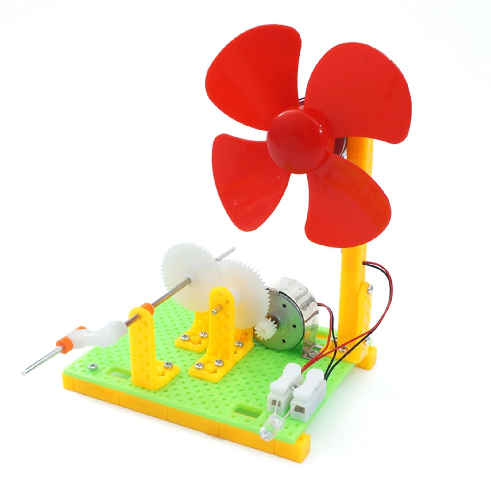 Funny Hand Crank Generator Model Kits DIY Manual Dynamo Physical Science Experiment Assembly Toy Children Creative Educational