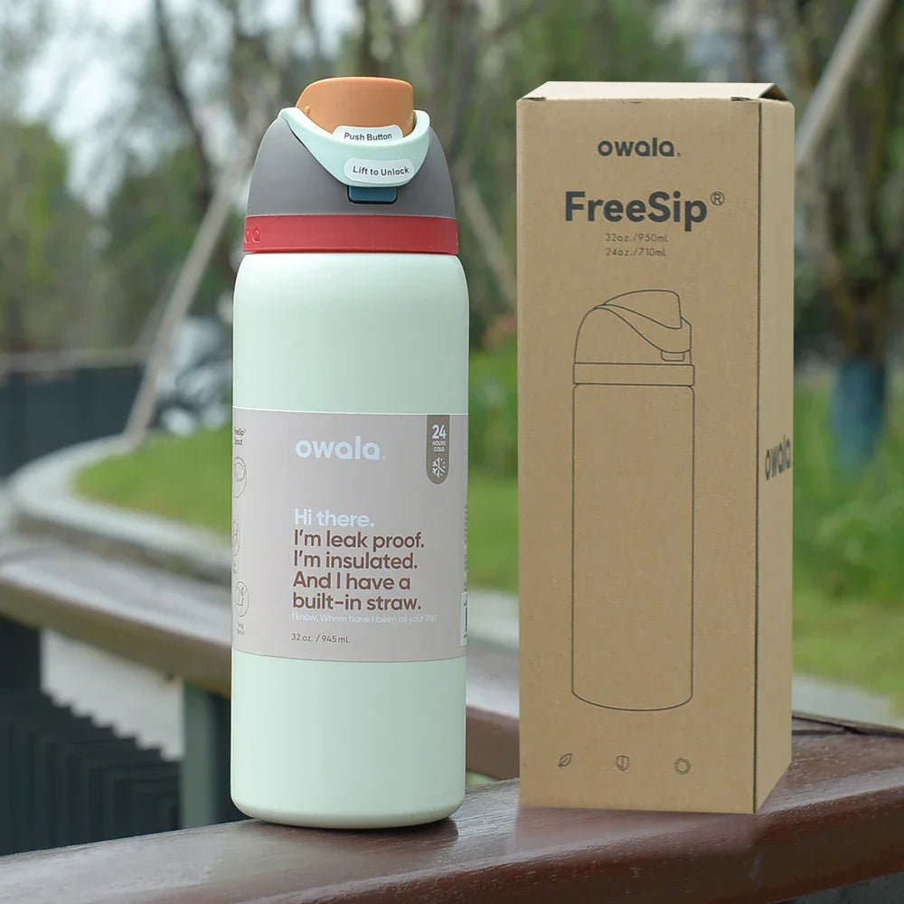 Owala Insulated Stainless Steel Water Bottle with Straw,  24Oz/32 Oz