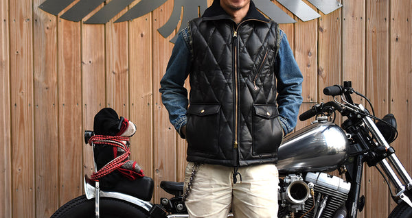 WEST RIDE】ALL NEW RACING DOWN VEST - HORSEHIDE LEATHER MODEL