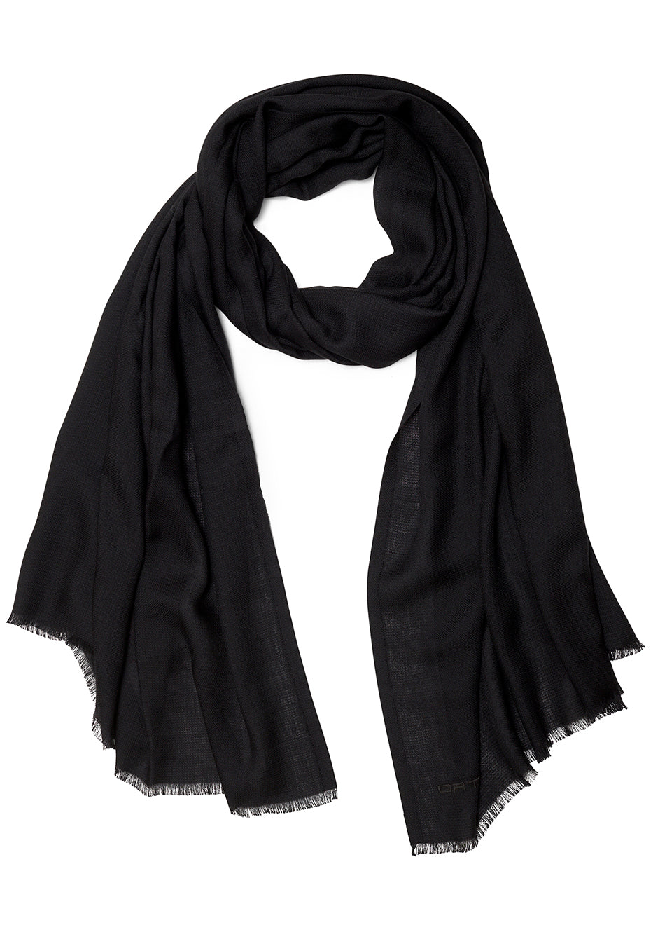 black cashmere scarf