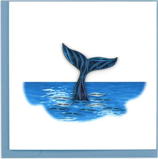 Whale Tale Quilling Card On Paper