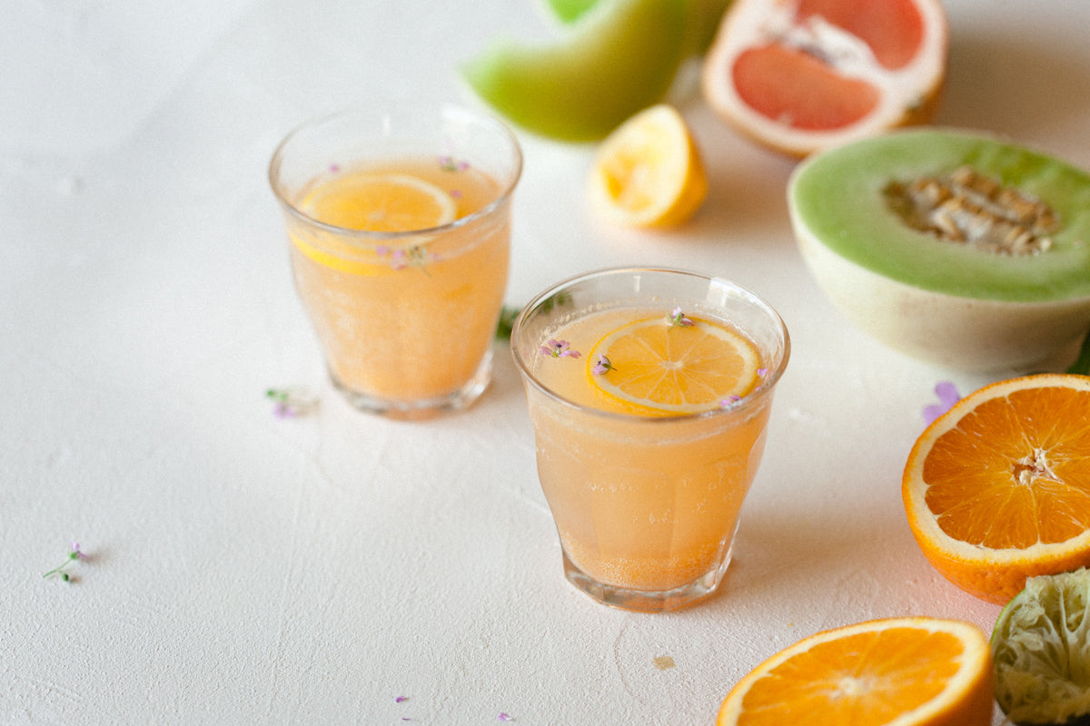 Citrus and Honeydew Sparkling Tea Punch