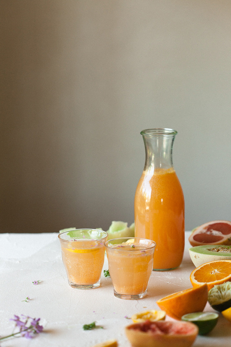 Citrus and Honeydew Sparkling Tea Punch