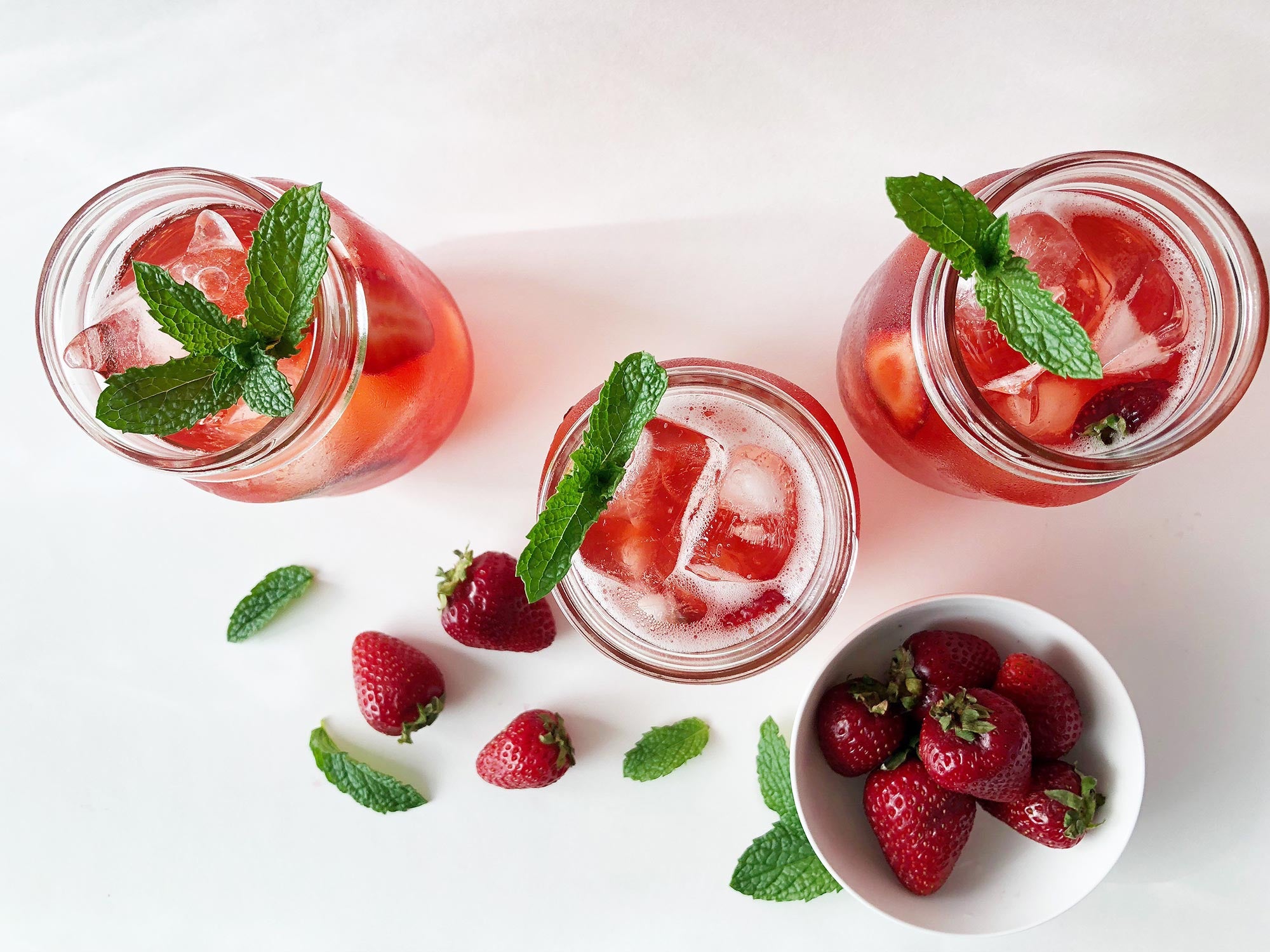 Strawberry Hibiscus Iced Tea