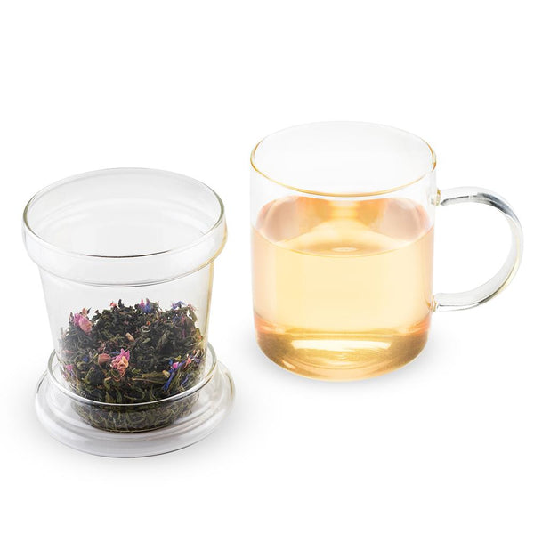 glass tea infuser teapot