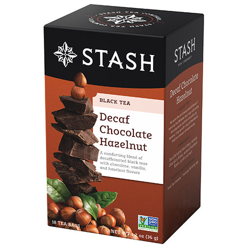 Chocolate Hazelnut Decaf Black Tea Bags Stash Tea