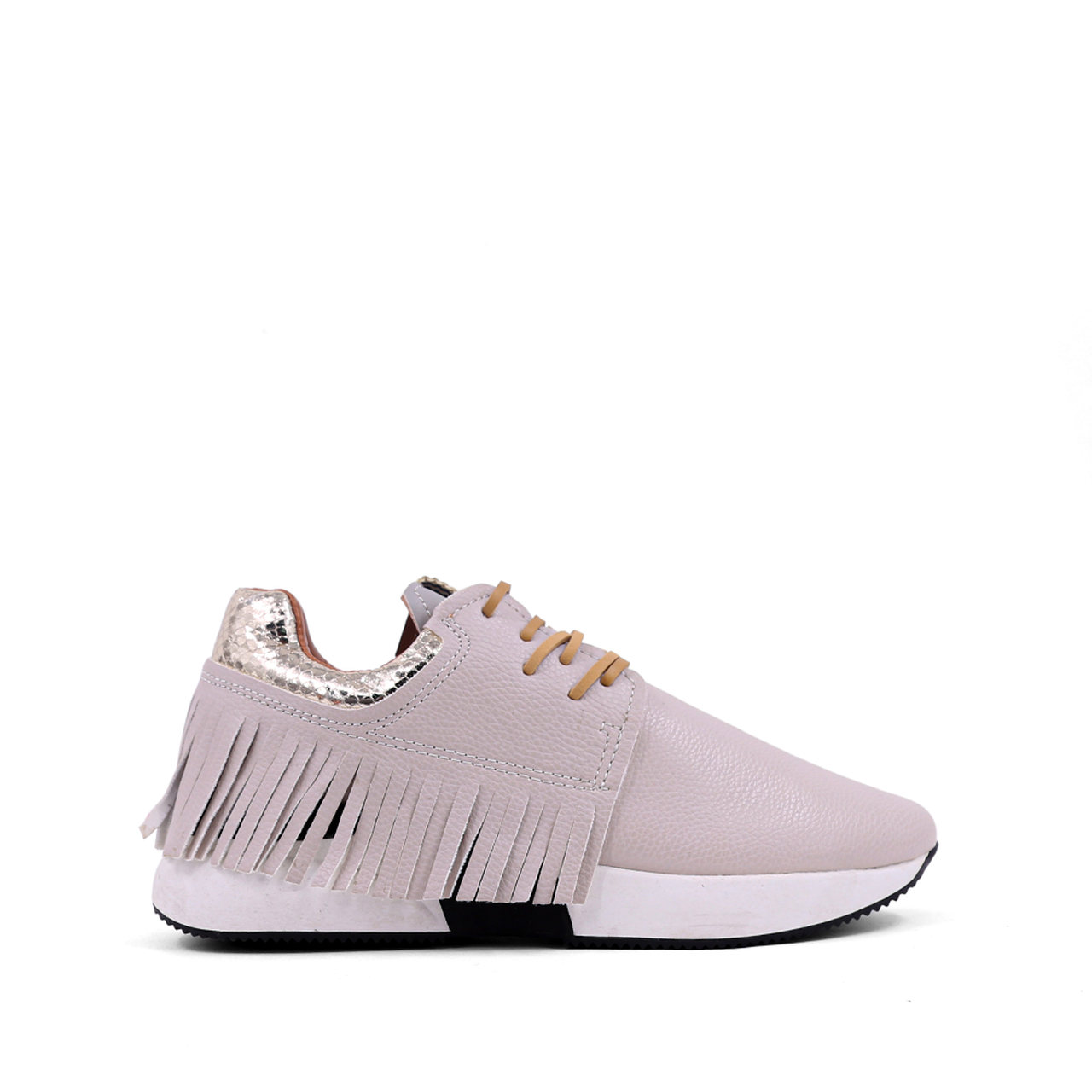 Sneakers- Shu Shop Pepa Fringed Sneaker Taupe