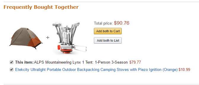 Amazon Frequently Bought Together