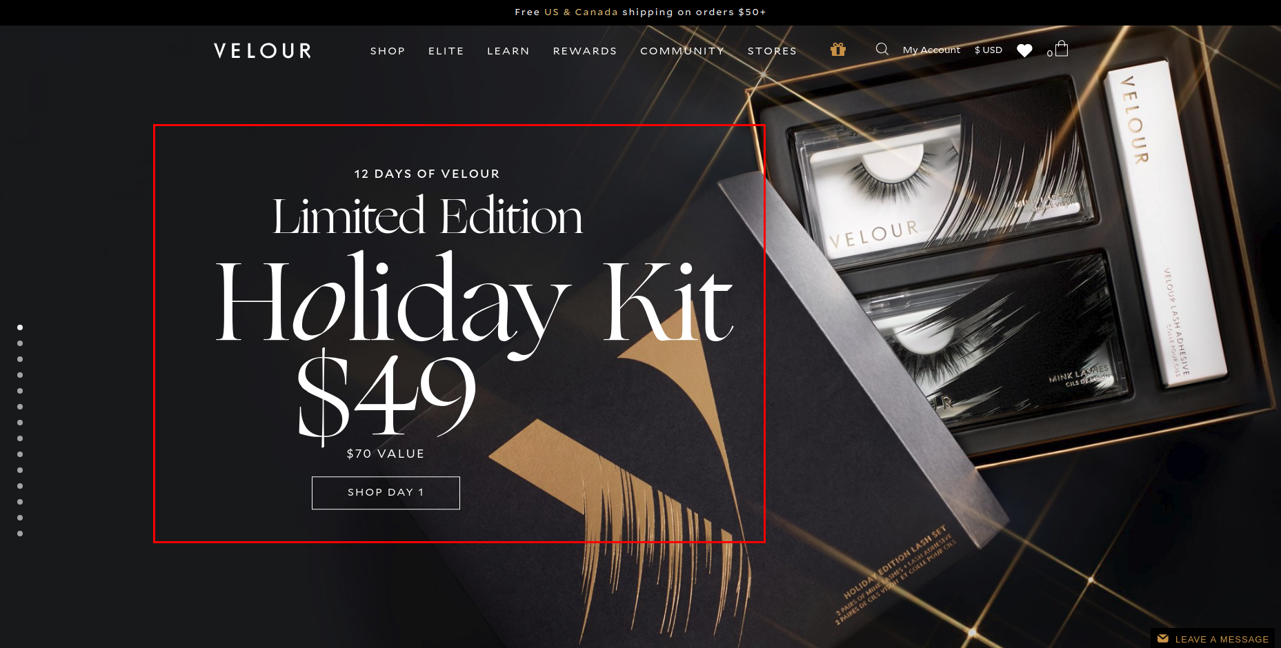 Velour Lashes automates holiday sales events using Shopify Launchpad