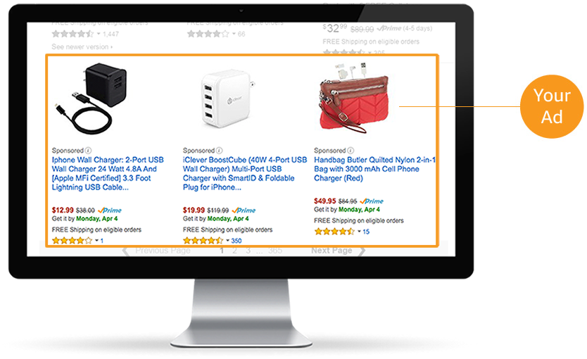Multi-channel Amazon advertising examples