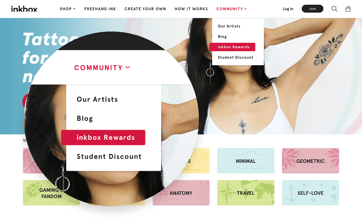 inkbox Rewards program