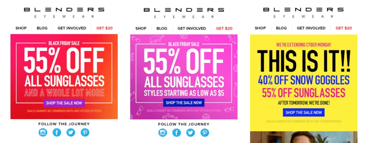 Blenders' Black Friday Cyber Monday promotion had to be, its founder says, "ballsy" enough to stand out
