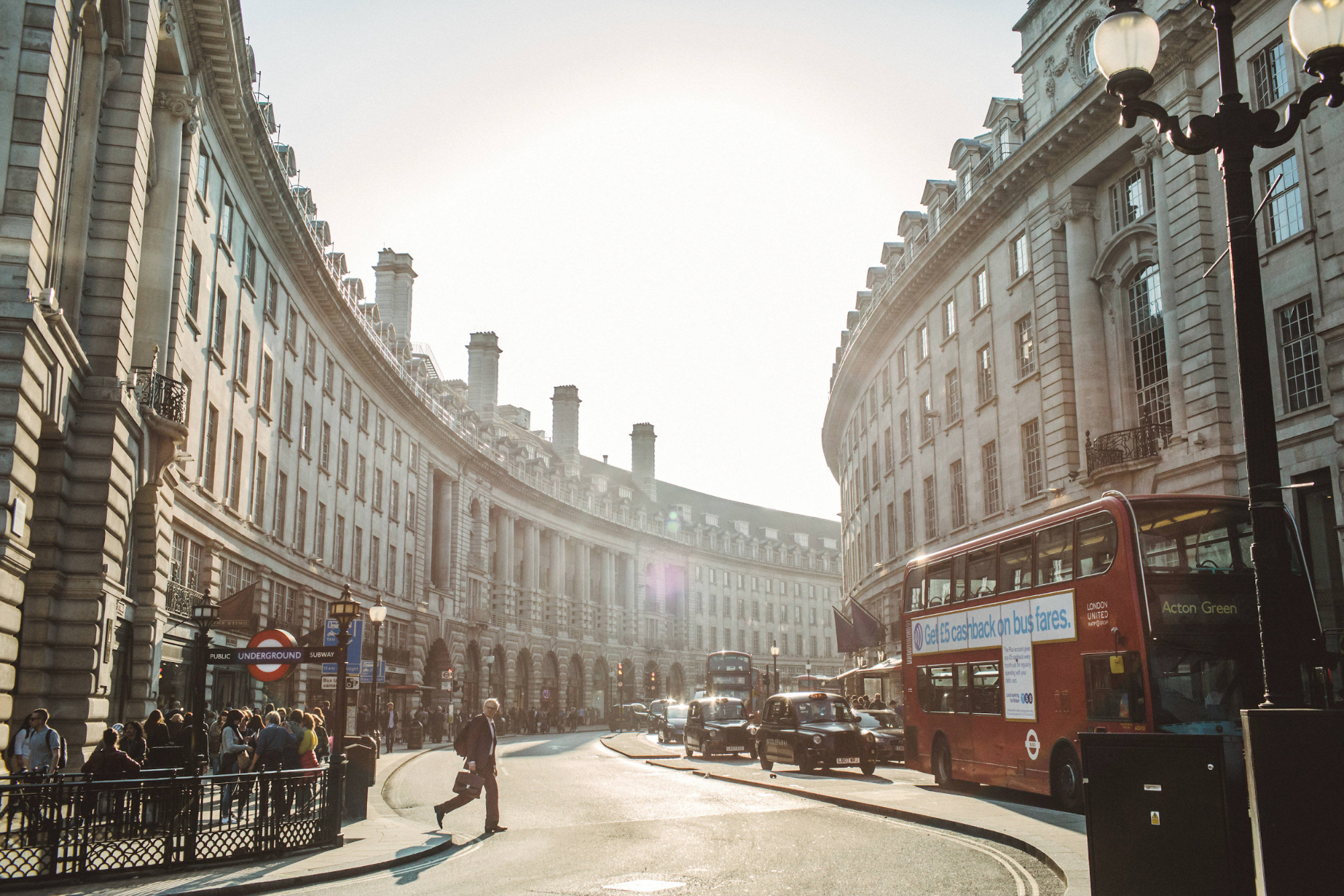 London's Regent St., one of the world's poshest shopping streets
