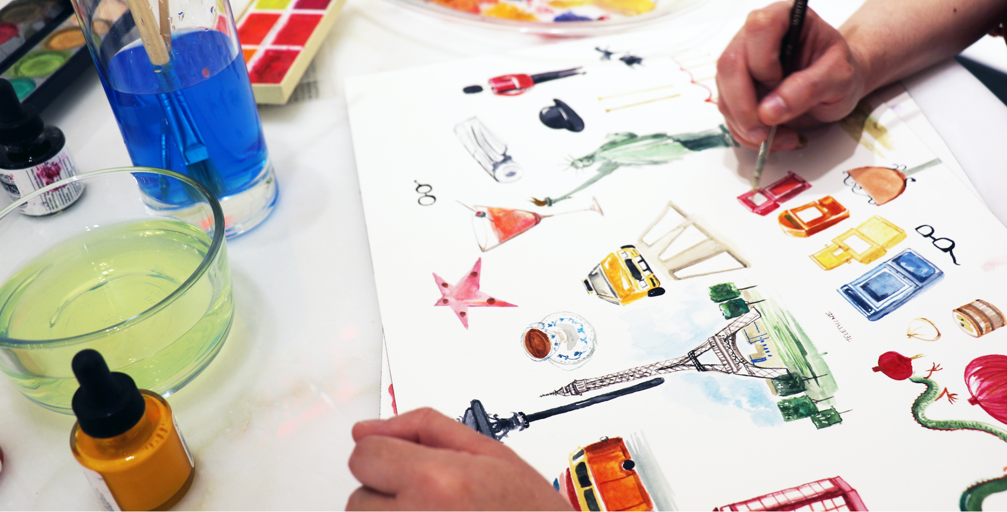 LeSportsac's in-house design team turn handbag prints into art.