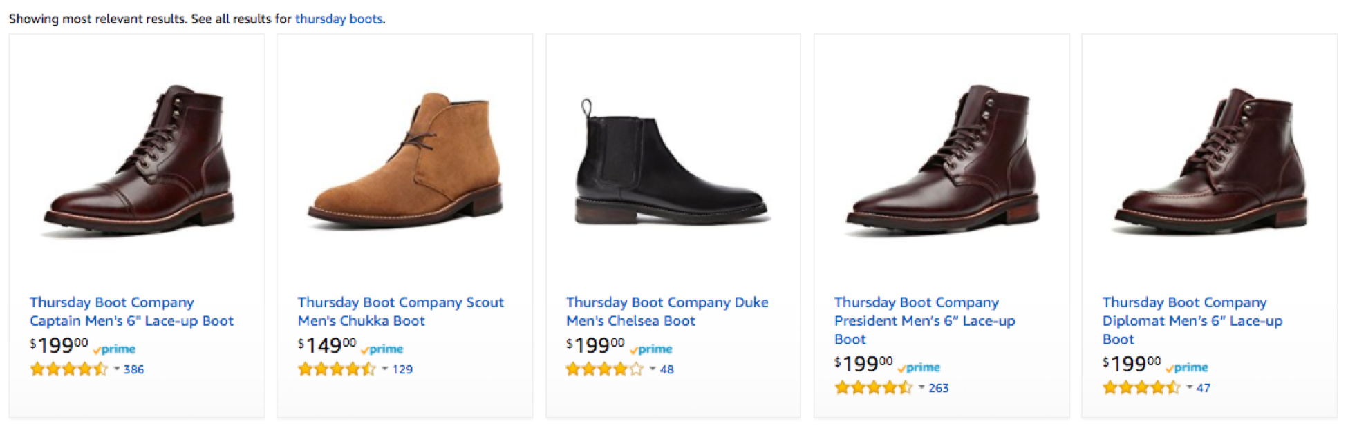 thursday boots amazon