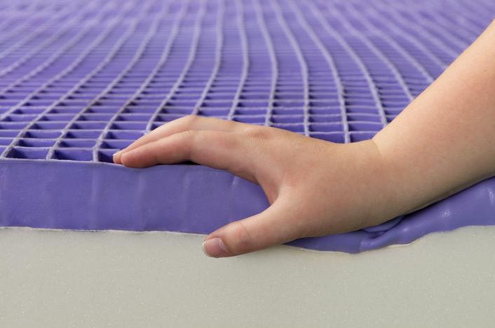 test purple mattress in store