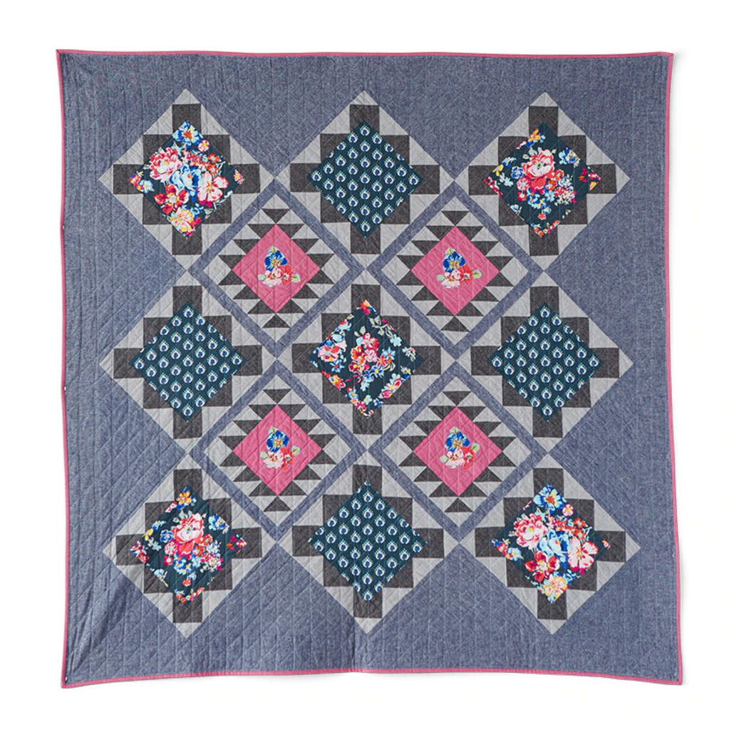 Katherine Lowe's quilt inspired by Pretty Posies
