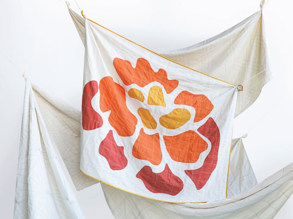 marigold quilt throw by Anchal Project