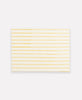 modern yellow striped placemat made by block printing
