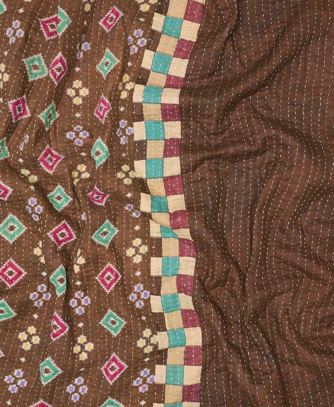 Kantha Quilt Throw - No. 210502