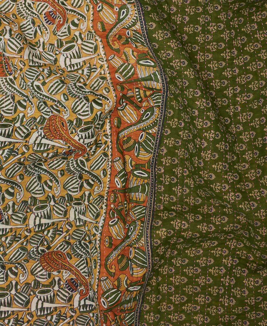 Twin Kantha Quilt Bedding - No. 210406