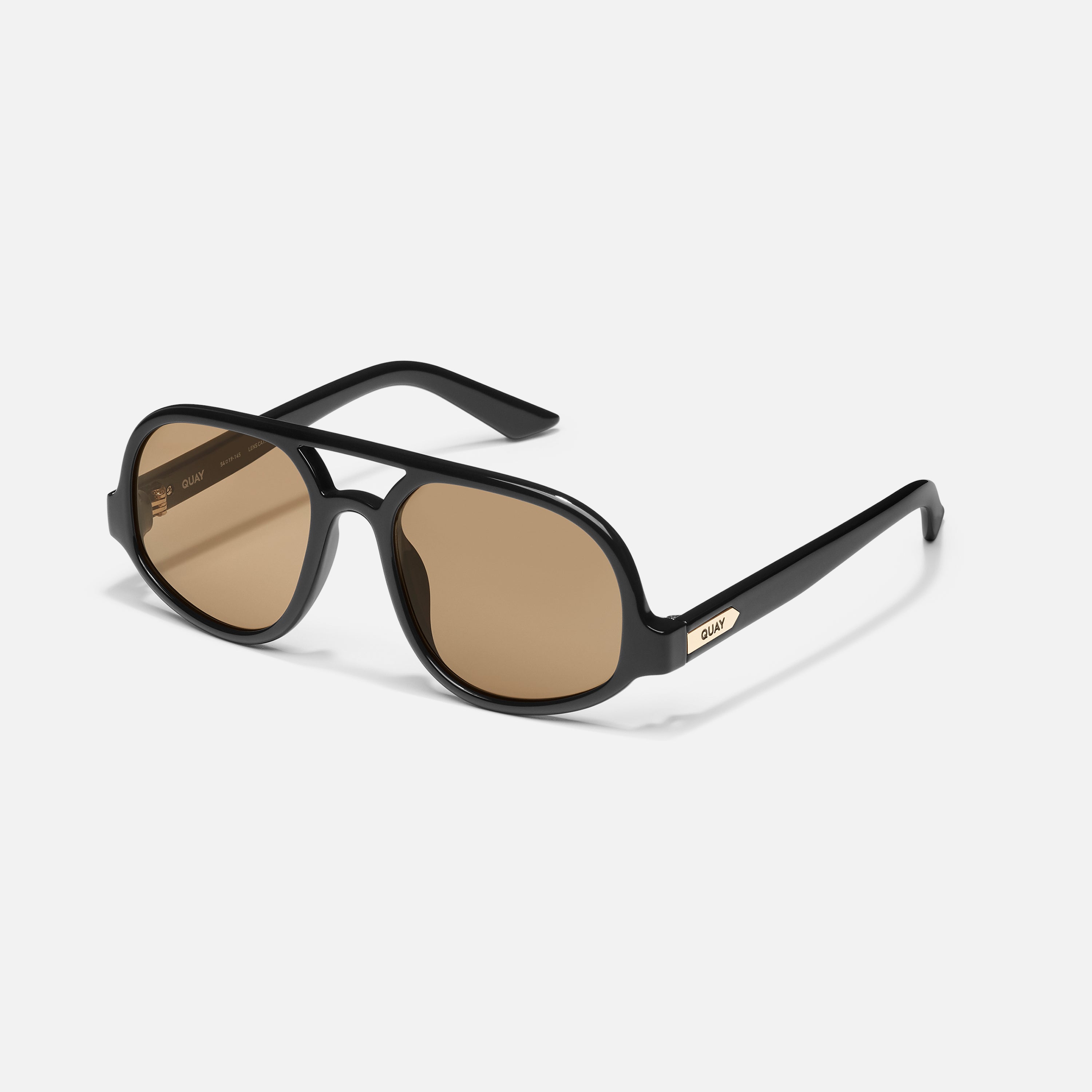 Quay Jet Set In Tortoise Yellow,forest